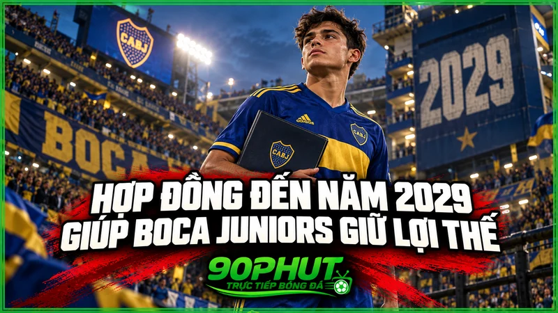 Hợp đồng đến năm 2029 giúp Boca Juniors giữ lợi thế Hợp đồng đến năm 2029 giúp Boca Juniors giữ lợi thế